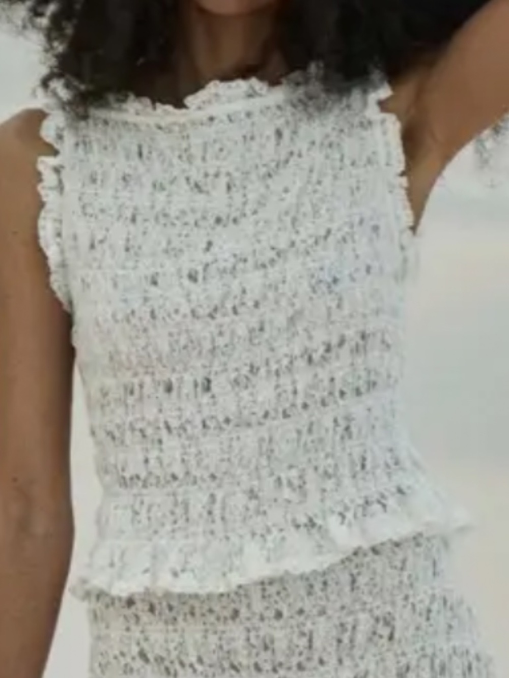 Brand new Doen Rosita Top in salt color M.